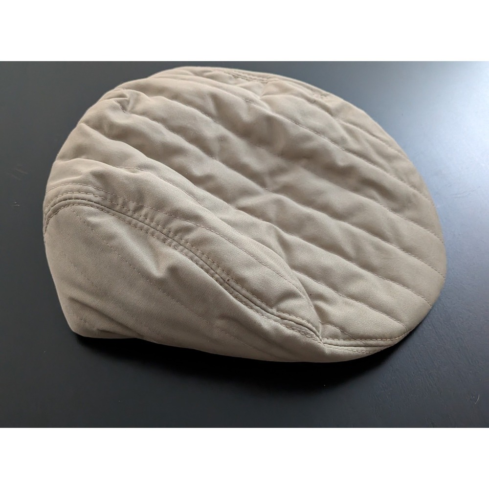 Vtg Cabbie Hat Newsboy Thinsulate Flat‎ Cap Mens Large Youngan Retro Tan Korea